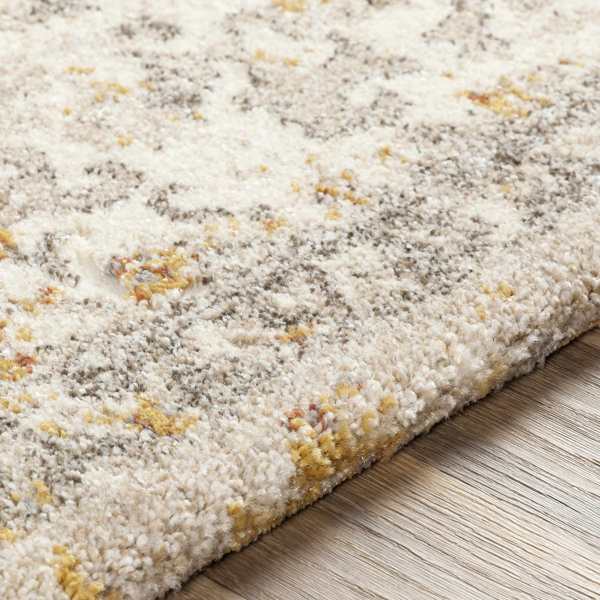 Close-up of the textured Stockwell Thick Luxe Rug by Boutique Rugs showing plush, high-quality woven fibers in neutral tones.