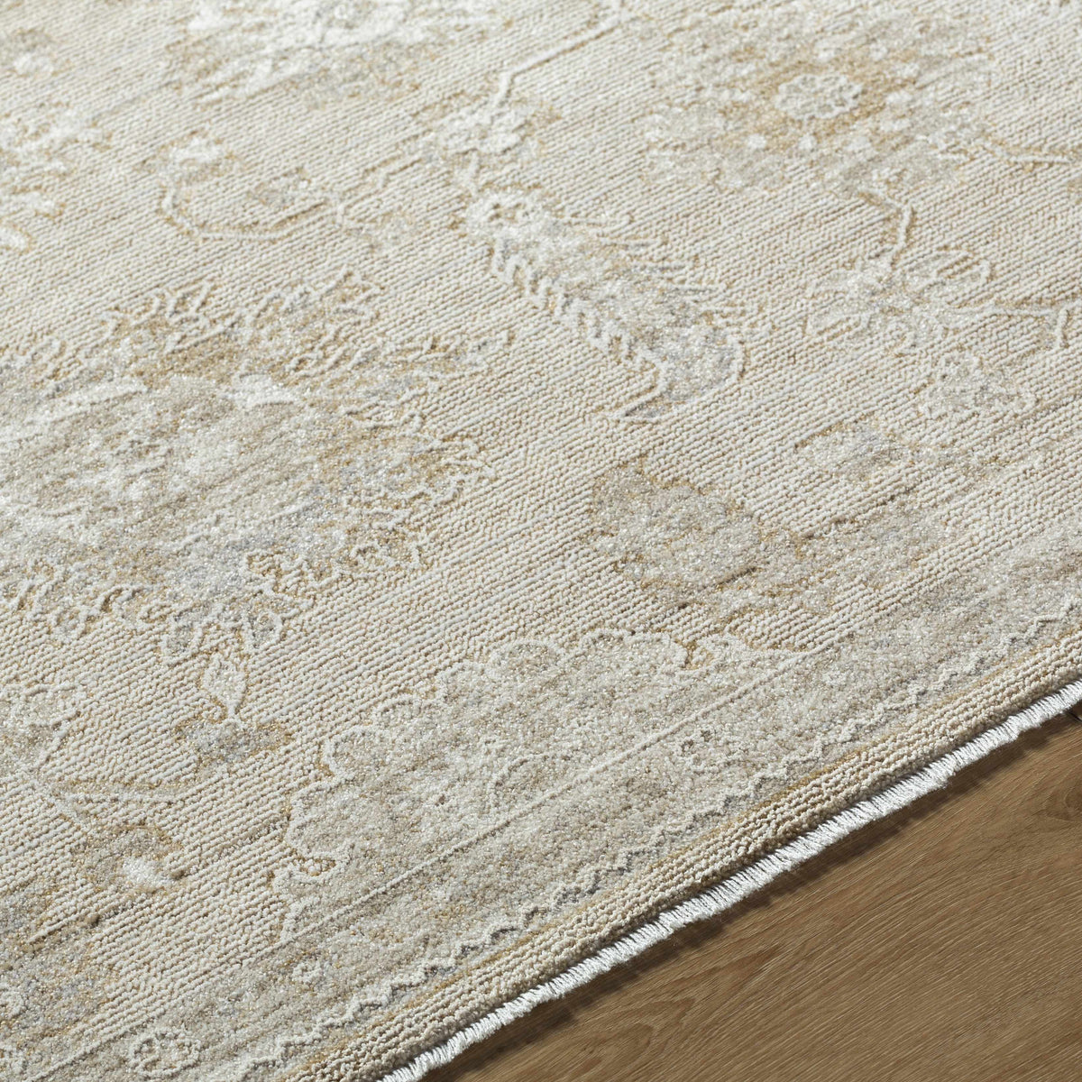 Close-up of the textured Yonca Luxe Rug by Boutique Rugs showcasing its soft, plush surface and intricate weave.